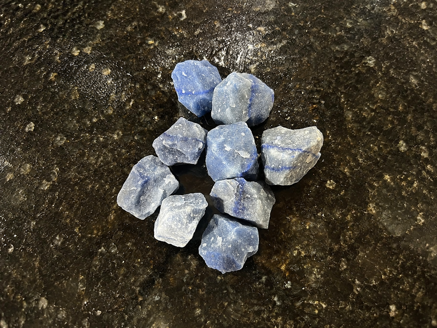 Quartzo Azul Furado